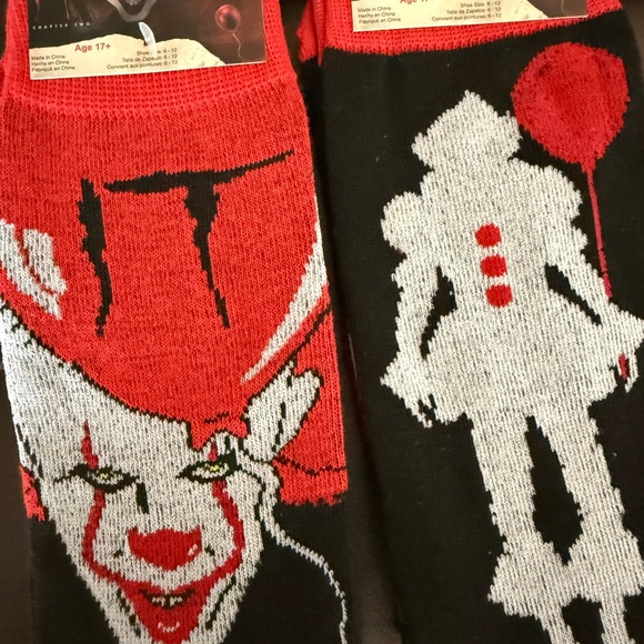ππ PENNYWISE βITβ LIMITED EDITION 5-PIECE CREW SOCK COLLECTION. BRAND NEW. - Picture 5 of 11